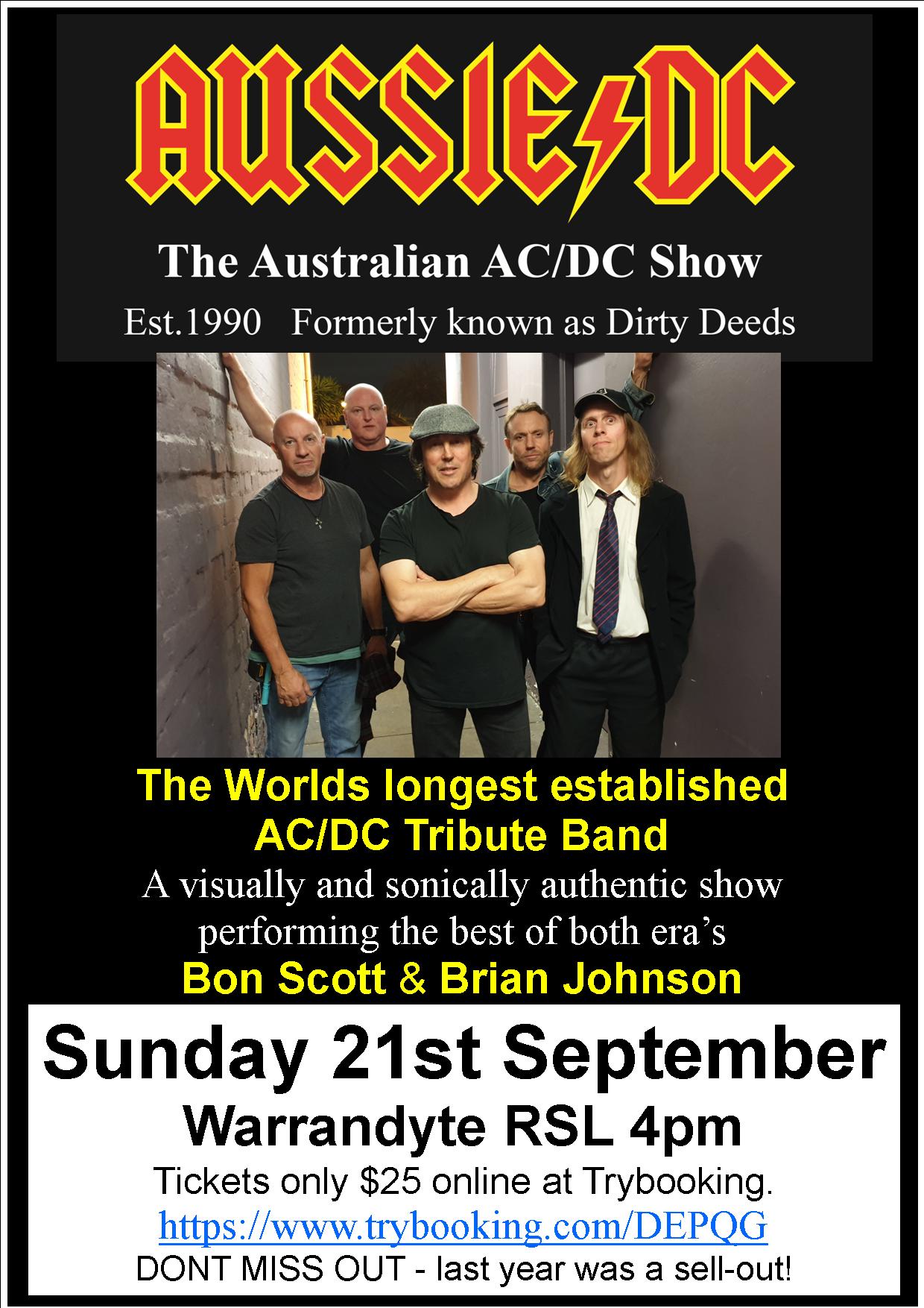 Aussie DC – 21-9-2025 Warrandyte RSL